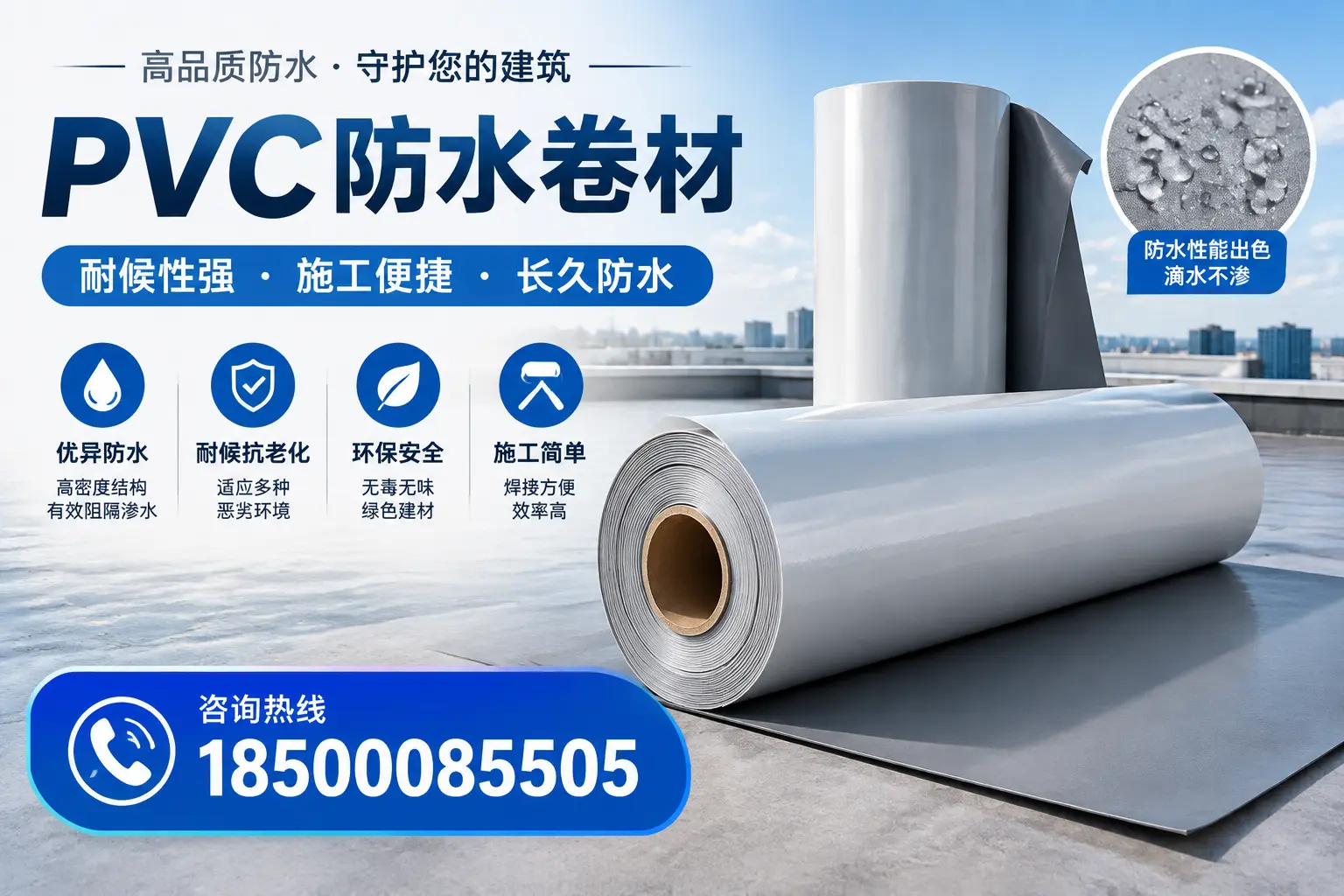 pvc防水卷材在福州的行业应用前景分析